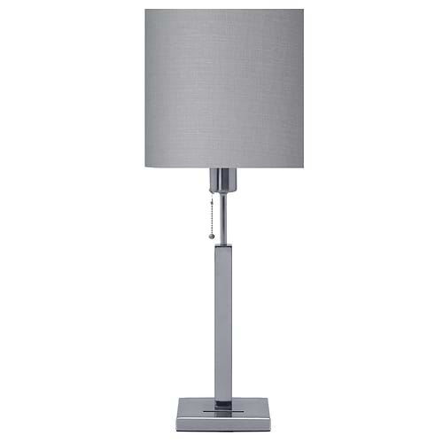 Tafellamp Cuba Nikkel-mat + trekschakelaar zonder kap - Serie Cuba - Tafellamp - High Light - T121730