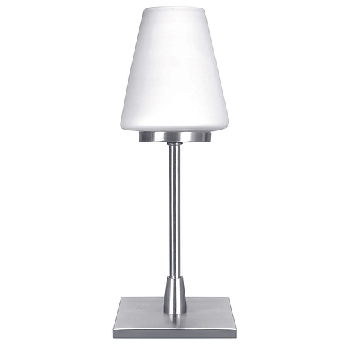Tafellamp Oscar Touch 40W G9 Nikkel-mat + glas opaal - Serie Oscar - Tafellamp - High Light - T126230