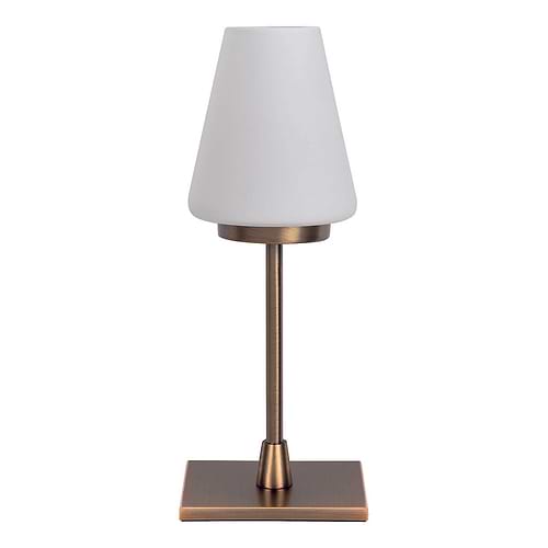 Tafellamp Oscar Touch 40W G9 Brons + glas opaal - Serie Oscar - Tafellamp - High Light - T126232