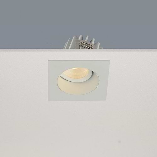 Inbouwspot badkamer en beschutte plaatsen buiten - dimbaar LED - DL - wit vierkant verzonken dimbaar kantelbaar. 8W IP44 2700K 36º - serie VENICE - ART DELIGHT. Deze badkamerspot is exclusief de benodigde driver. Deze driver kunt u direct in onze webshop erbij bestellen: Driver Tridonic 10w Dimbaar - artikelnummer 87500273. U heeft 1 driver per spot nodig. - DL 2808 WH
