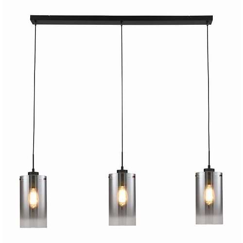 Hanglamp Ventotto zwart smoke 3-lichts 100cm FREELIGHT - H5823SK