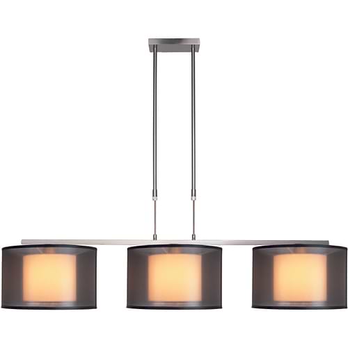 Hanglamp 3-lichts 'Tessuto' Staal FREELIGHT - H 7303 S