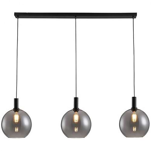 Hanglamp Chandra rookglas lengte 120 cm 3-lichts FREELIGHT - H9403SK