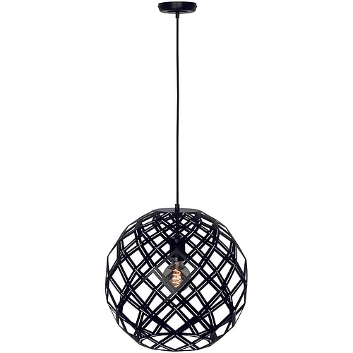 Hanglamp 'Emma' Bol 40cm Zwart FREELIGHT - H 9540 Z