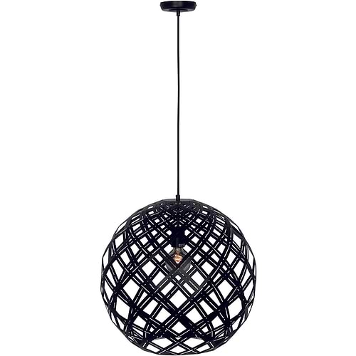 Hanglamp 'Emma' Bol 50cm Zwart FREELIGHT - H 9550 Z