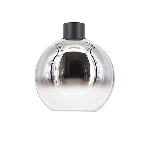 Plafondlamp chroom 1-lichts "Rosario" Ø30cm bol chroom/helder E27 - ART DELIGHT