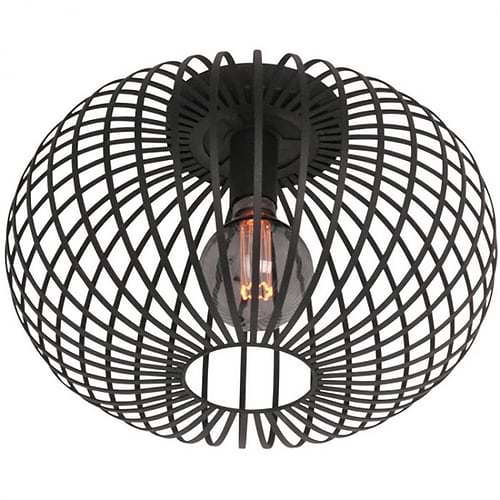 Plafondlamp Aglio zwart Ø40cm 1-lichts FREELIGHT - PL7840Z