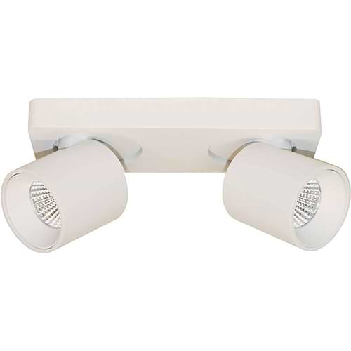 Plafondlamp wit 2-lichts spot IP20 LED 2x6W 2700K 1080lm dimbaar - ART DELIGHT