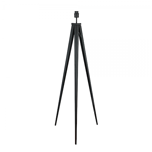 Vloerlamp zwart 1-lichts "Triad" 3poot 135h zonder kap E27 - ART DELIGHT