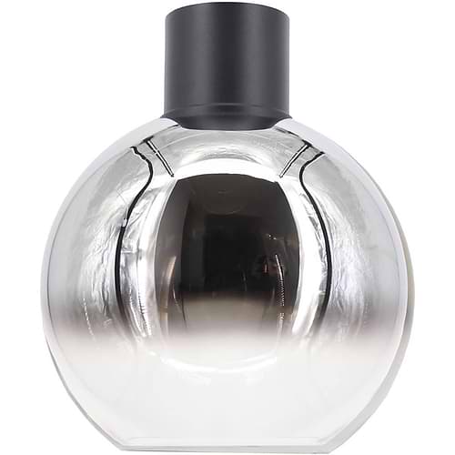 Plafondlamp chroom 1-lichts "Rosario" Ø20cm bol chroom/helder E27 - ART DELIGHT