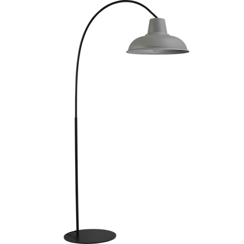 Industriële vloerlamp di Panna arch zwart hoogte 186cm