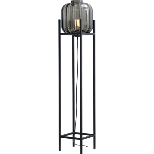 Vloerlamp "Lett Rib" zwart hoogte 138cm