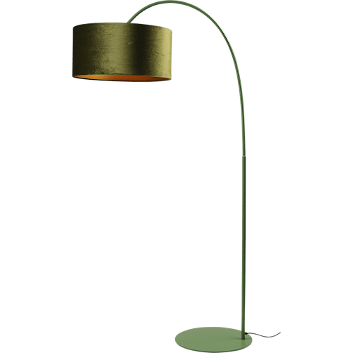 Vloerlamp Arch green - mat groen - hoogte 183 cm - breedte 88 cm inclusief groene lampenkap - Artik green 52/52/25 cm - MASTERLIGHT