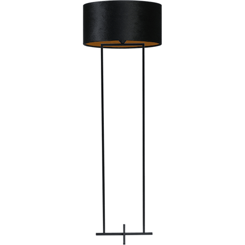 Vloerlamp Cross Rectangle zwart structuur hoogte 158cm inclusief zwarte lampenkap Artik black 52/52/25 - MASTERLIGHT