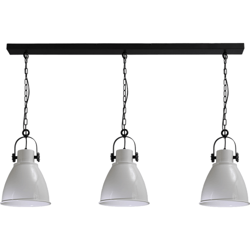 Industriële hanglamp Model 07  wit 3-lichts