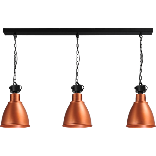 Industriële hanglamp Model 07 copper 3-lichts Ø27
