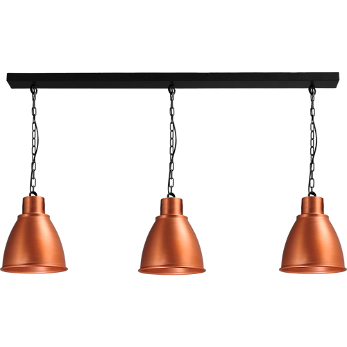 Industriële hanglamp Model 07 copper 3-lichts Ø27