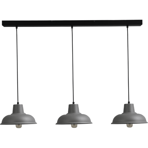 Industriële hanglamp di Panna betonlook 3-lichts Ø26cm