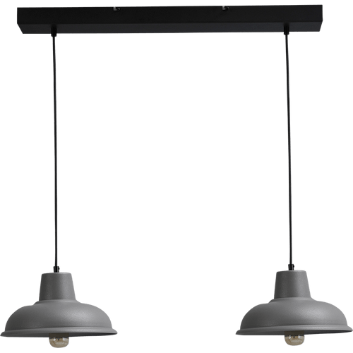 Industriële hanglamp di Panna betonlook 2-lichts Ø26cm
