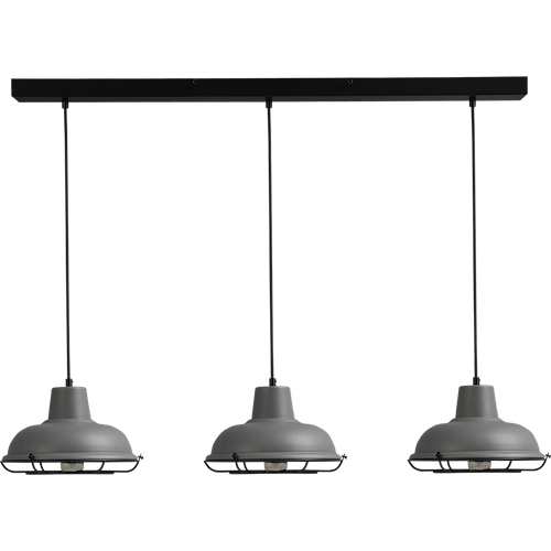 Industriële hanglamp di Panna betonlook 3-lichts Ø26cm