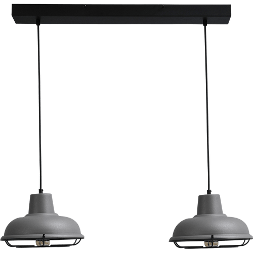 Industriële hanglamp di Panna beton look 2-lichts Ø26cm