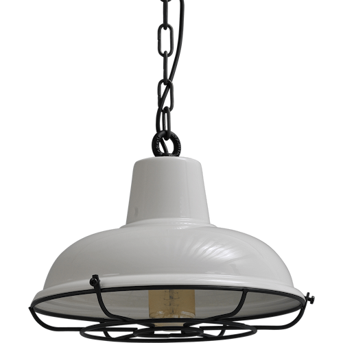 Industriële hanglamp di Panna wit Ø36cm
