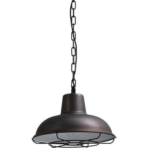 Industriële hanglamp di Panna gunmetal Ø36cm 1x E27