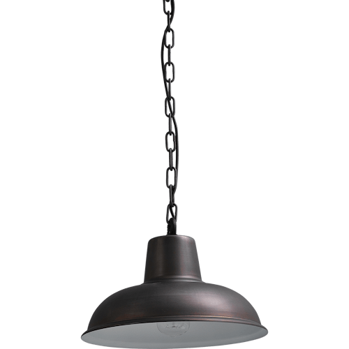 Industriële hanglamp di Panna gunmetal Ø36cm 1x E27
