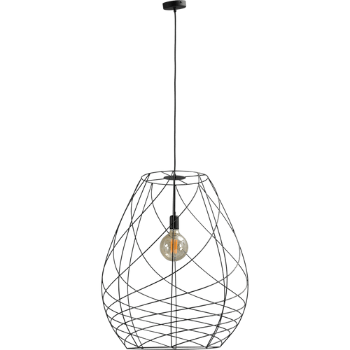 Hanglamp Cesto Ø62x72cm zwart structuur