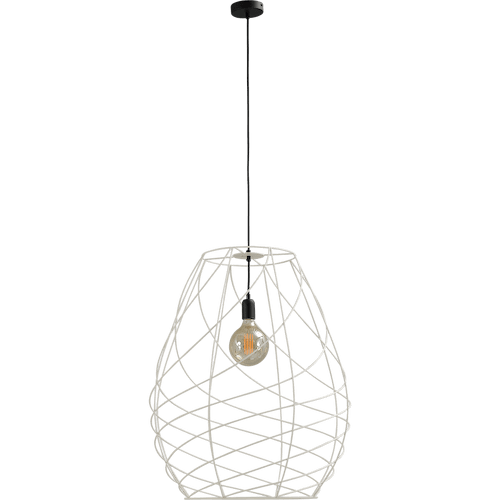 Hanglamp Cesto Ø62x72cm wit structuur