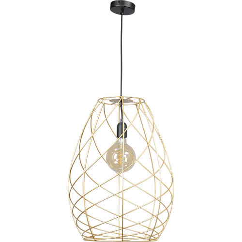 Hanglamp Cesto Ø42x58cm goud structuur