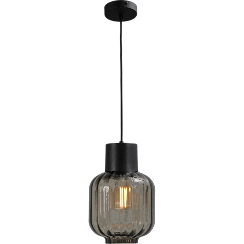 Hanglamp "Lett Rib" zwart