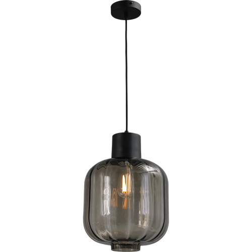 Hanglamp "Lett Rib" zwart