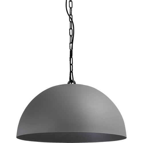 Industriële hanglamp Larino Ø50cm beton look buitenkant