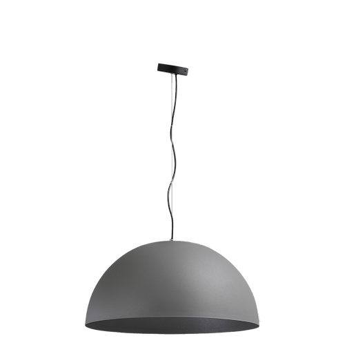 Industriële hanglamp Larino Ø50cm beton look buitenkant
