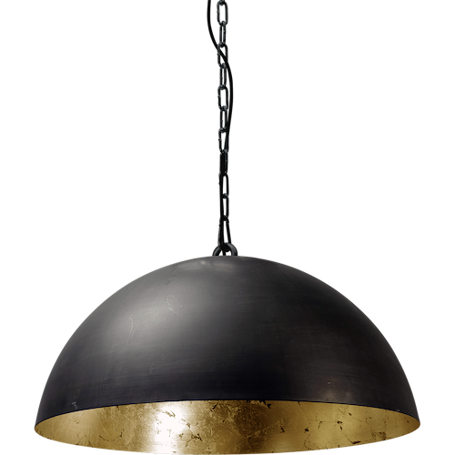 Industriële hanglamp Larino Ø50cm gunmetal buitenkant