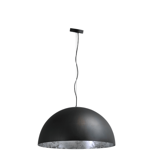 Industriële hanglamp Larino Ø50cm gun metal buitenkant E27