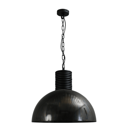 Industriële hanglamp Larino Ø50cm dappled oil buitenkant