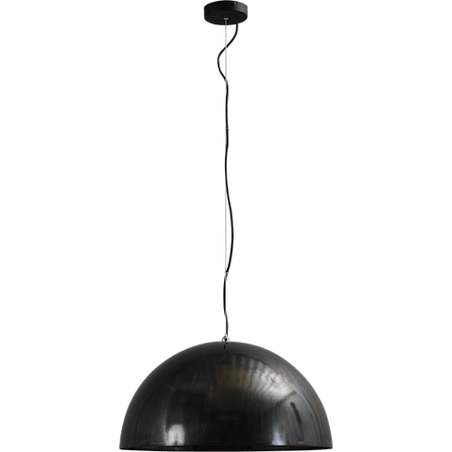 Industriële hanglamp Larino Ø50cm dappled oil buitenkant