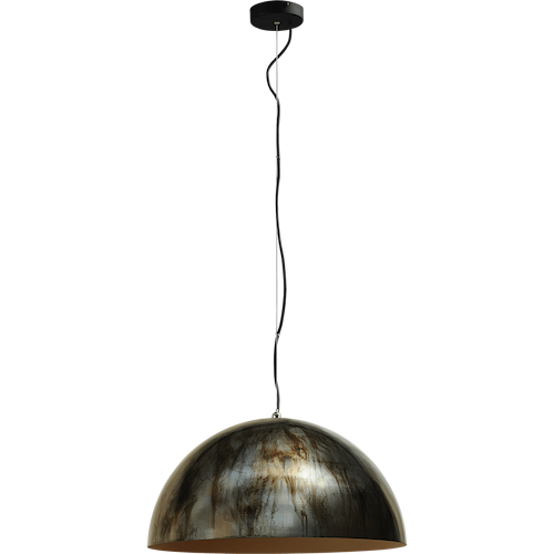 Industriële hanglamp Larino Ø50cm dappled bruin buitenkant