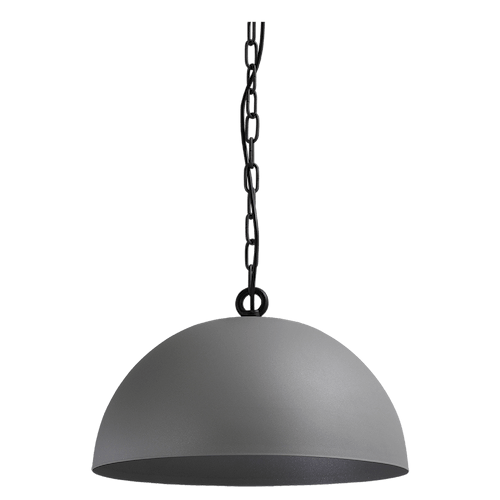 Industriële hanglamp Larino Ø40cm betonlook buitenkant