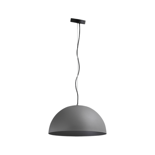 Industriële hanglamp Larino Ø40cm beton look buitenkant E27