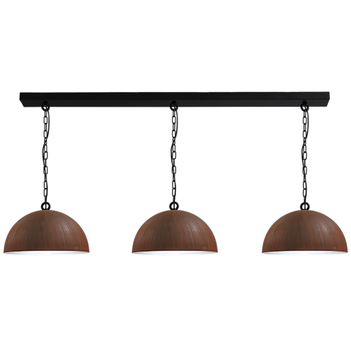 Industriële hanglamp Larino Ø40cm roest/wit