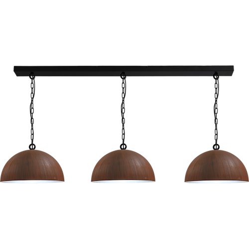 Industriële hanglamp Larino Ø40cm roest/wit