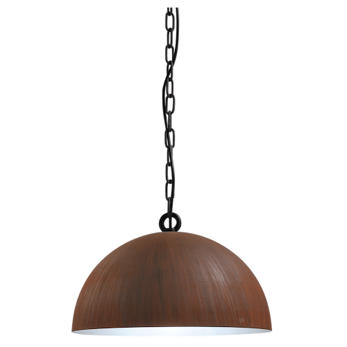 Industriële hanglamp Larino Ø40cm roest/wit