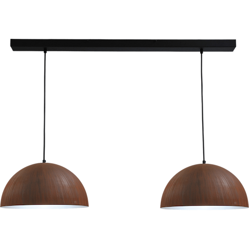 Industriële hanglamp Larino Ø40cm roest/wit