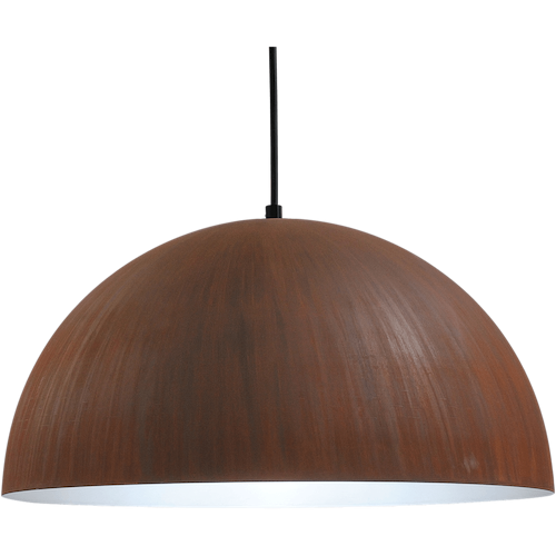 Industriële hanglamp Larino Ø40cm roest buitenkant E27