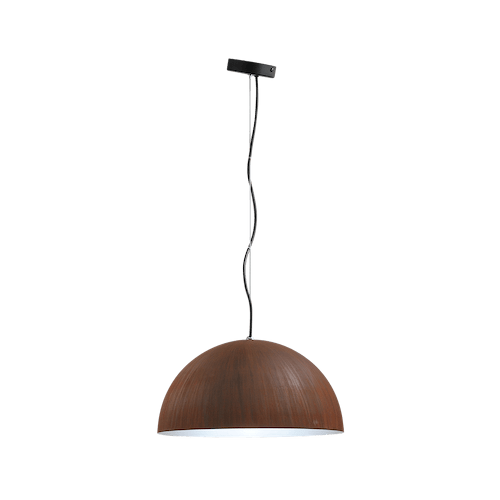 Industriële hanglamp Larino Ø40cm roest buitenkant E27