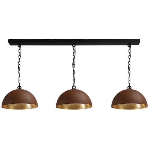 Industriële hanglamp Larino Ø40cm roest/goudkleurig