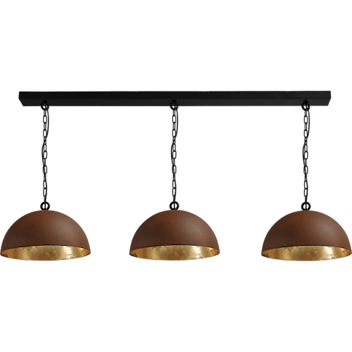Industriële hanglamp Larino Ø40cm roest/goudkleurig